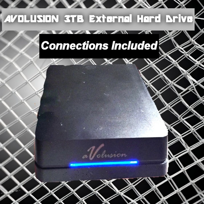 Avolusion 3TB External USB 3.0 Gaming Hard Drive for Xbox One S/
