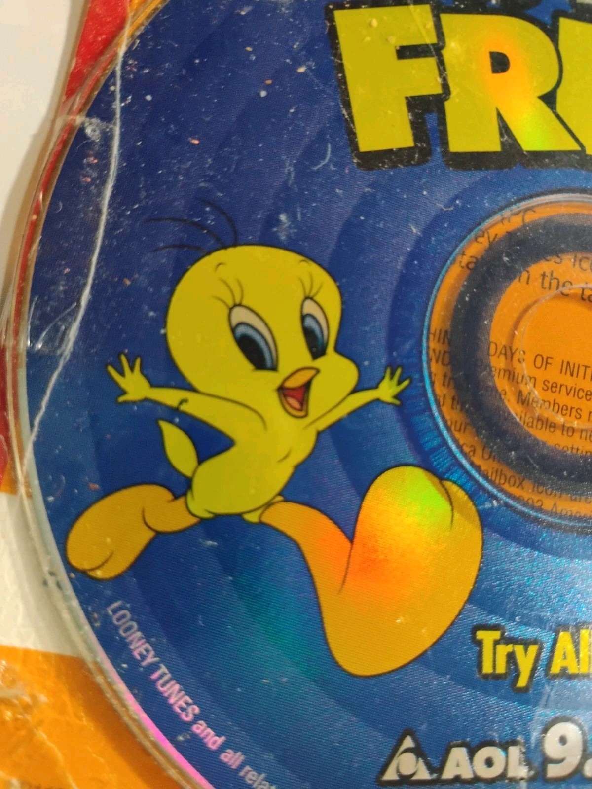 AOL 9.0 Looney Tunes Games Disc America Online ~Vintage 1045 HRS - photo 4