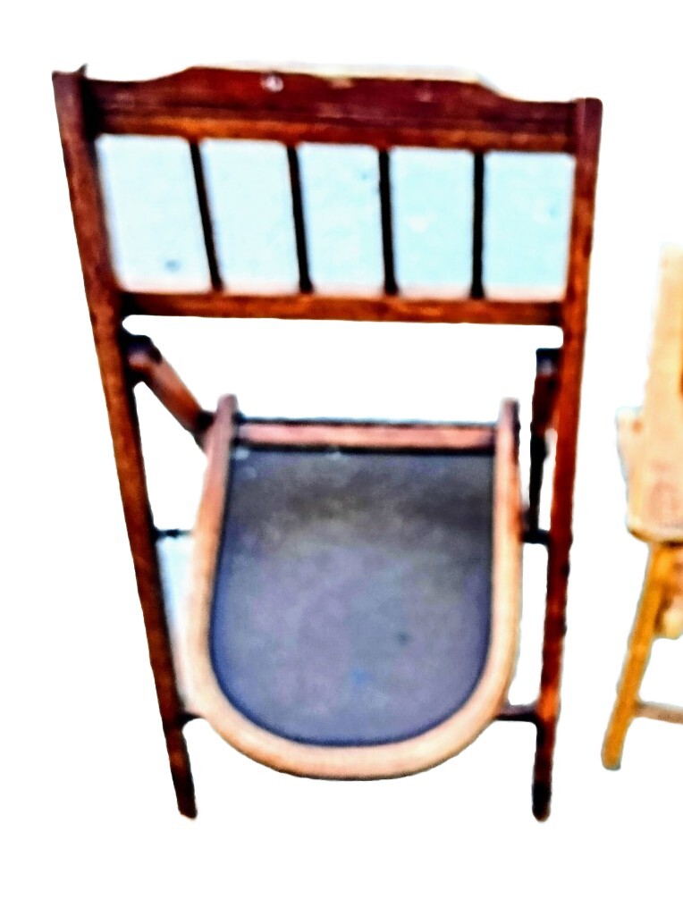 Playroom School Nursery Childs Kids Wooden Slat Folding Chairs - photo 4