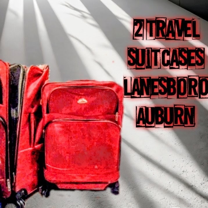 2 LANESBORO Suitcases W/Wheels/Auburn, 🧳Pop Up Handles Luggage