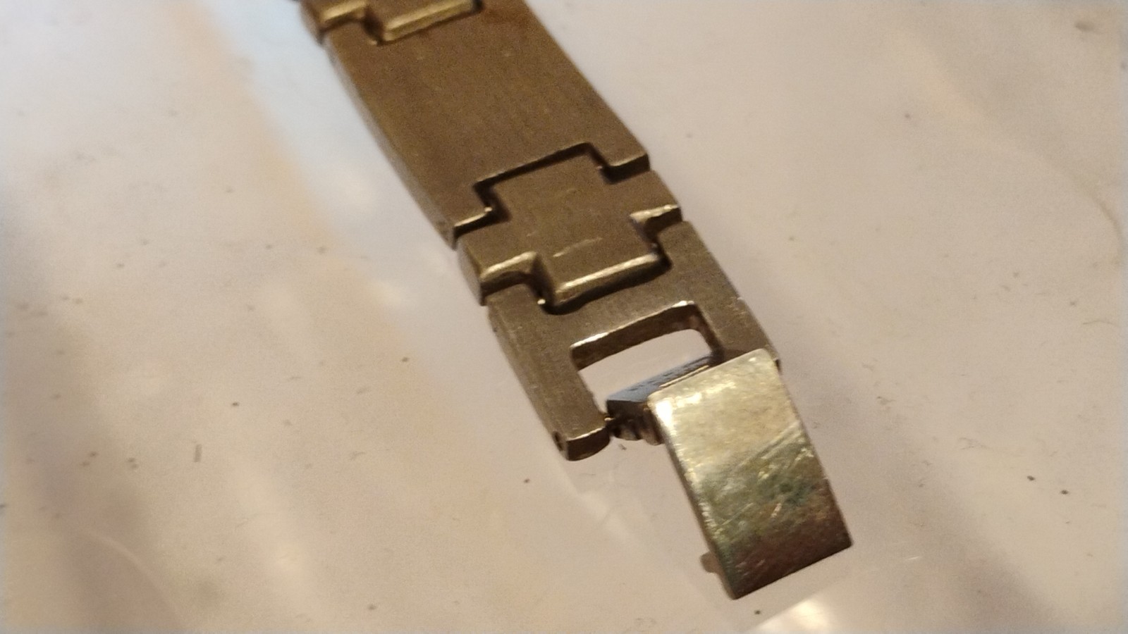 Men's 2 Tone Plated Designer Bracelet Stainless Steel - photo 2