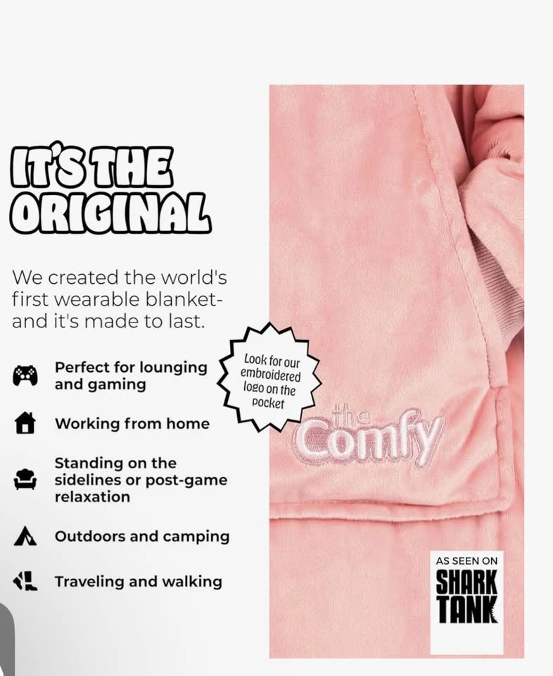 Comfy Original Wearable Blanket - Blush - photo 2