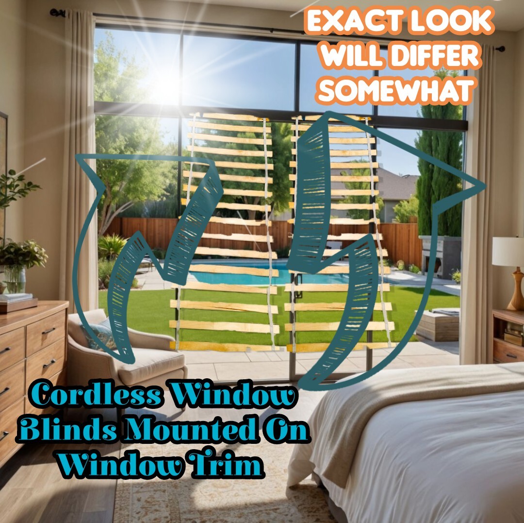 2 Cordless Faux Wood Blinds by Luroy - photo 4