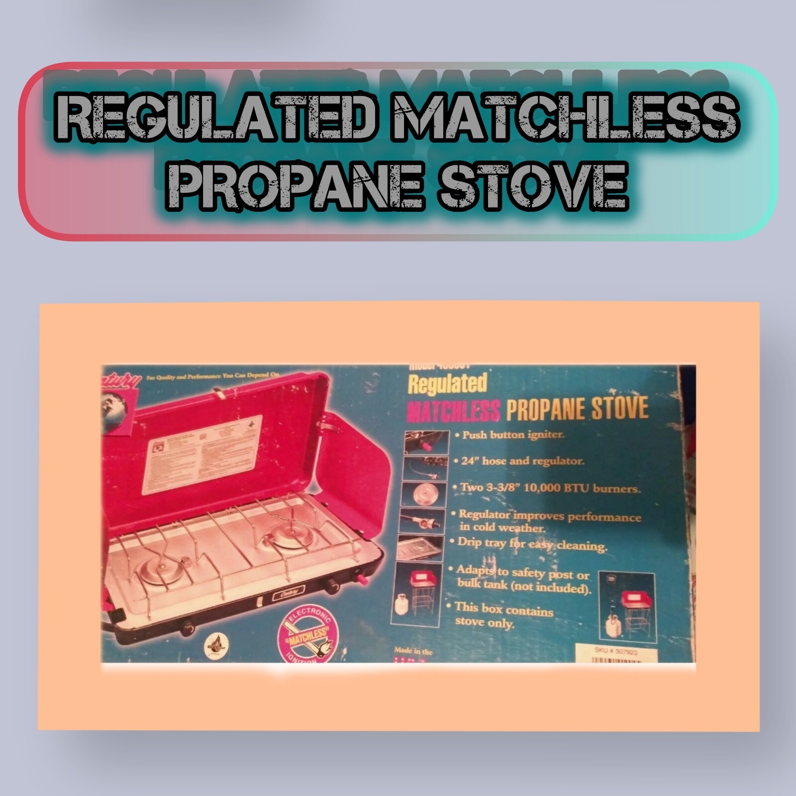 Century Matchless Propane Stove - 2 Burner Outdoor Unit
