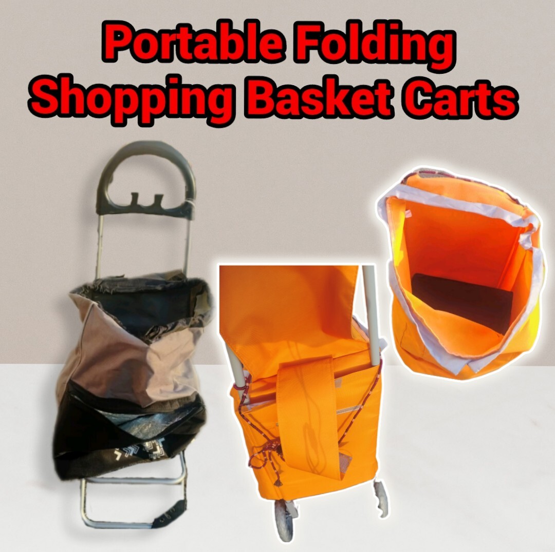 Portable Shopping Dolly Trolley Push Cart