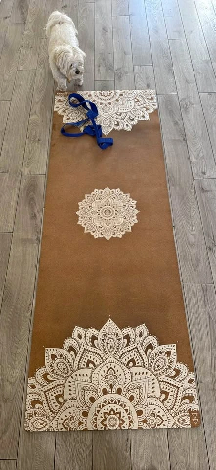 Cork Yoga Mat with Strap Handle