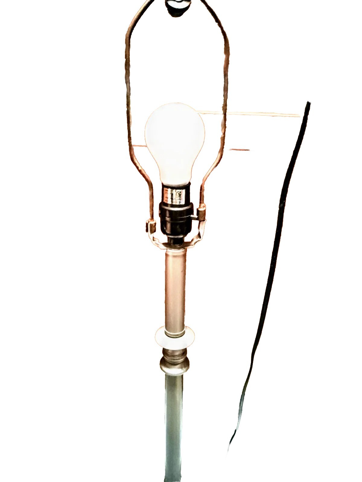 2 Stylish Contemporary Lamps + Gunmetal Lampshades - photo 5