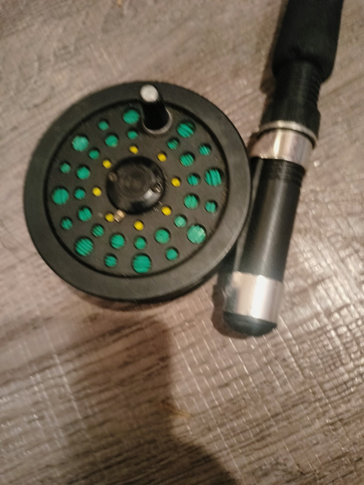 Fly Fishing Rod & Reel Combo - Top Connector Rod Missing + Book/ - photo 2
