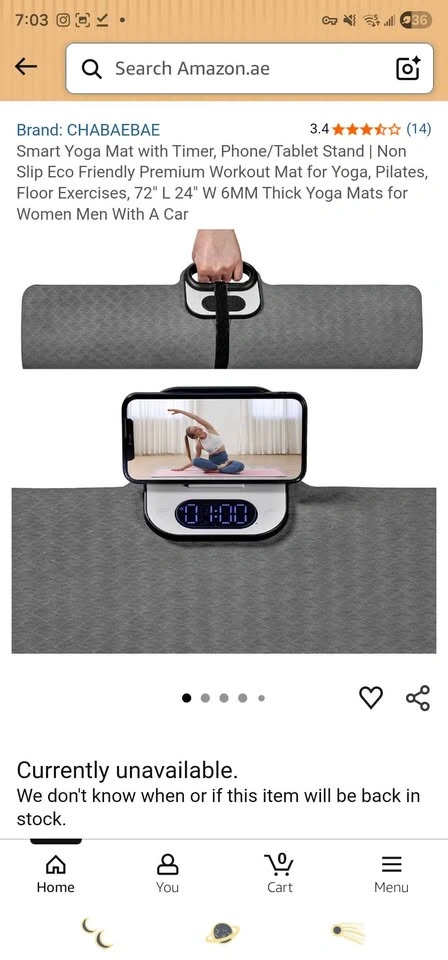 Smart Yoga Mat with Timer & Stand - photo 3