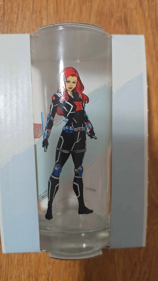 Collectable Marvel Glasses 9.8 fl. oz, Iron Man, Black Widow - photo 5