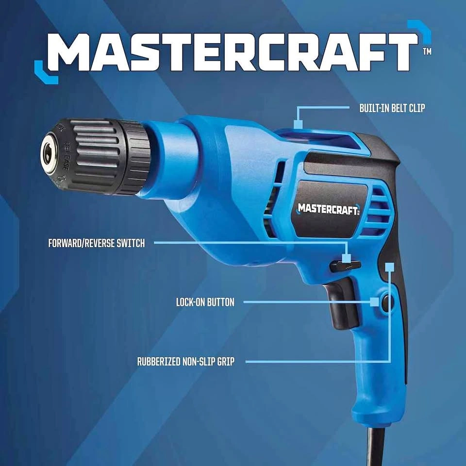 Mastercraft 5A Variable Speed Drill/Driver - 3/8-in