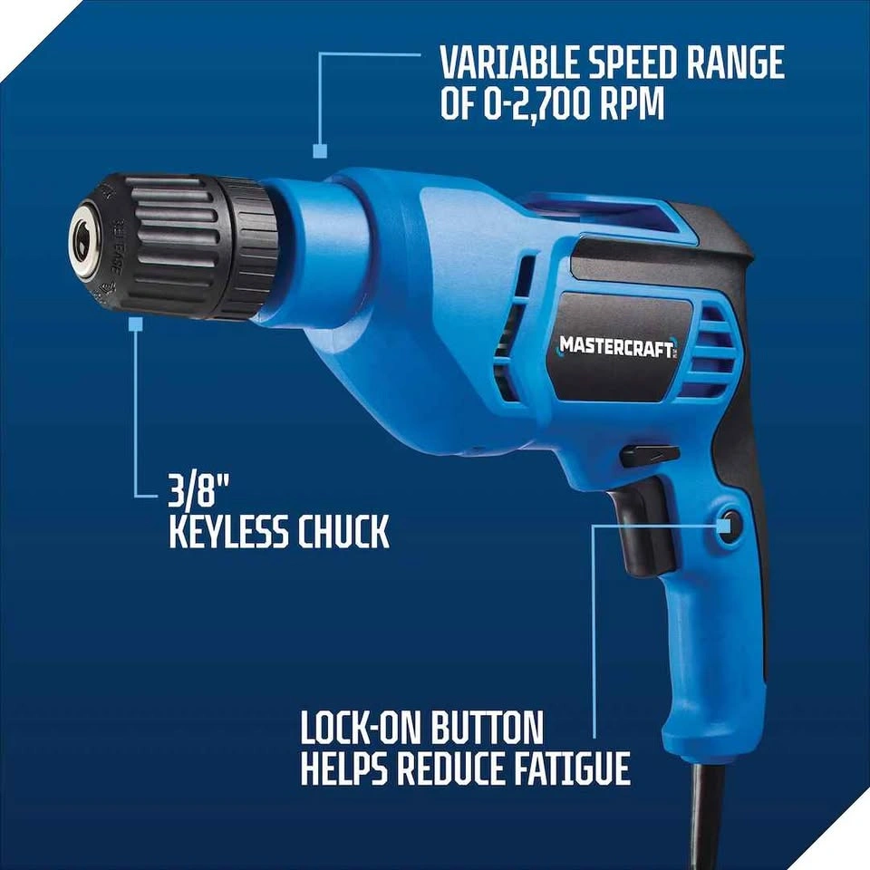 Mastercraft 5A Variable Speed Drill/Driver - 3/8-in - photo 2