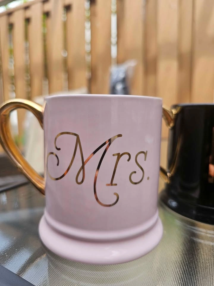 Indigo Mr. & Mrs. Couples Coffee Mugs - photo 3