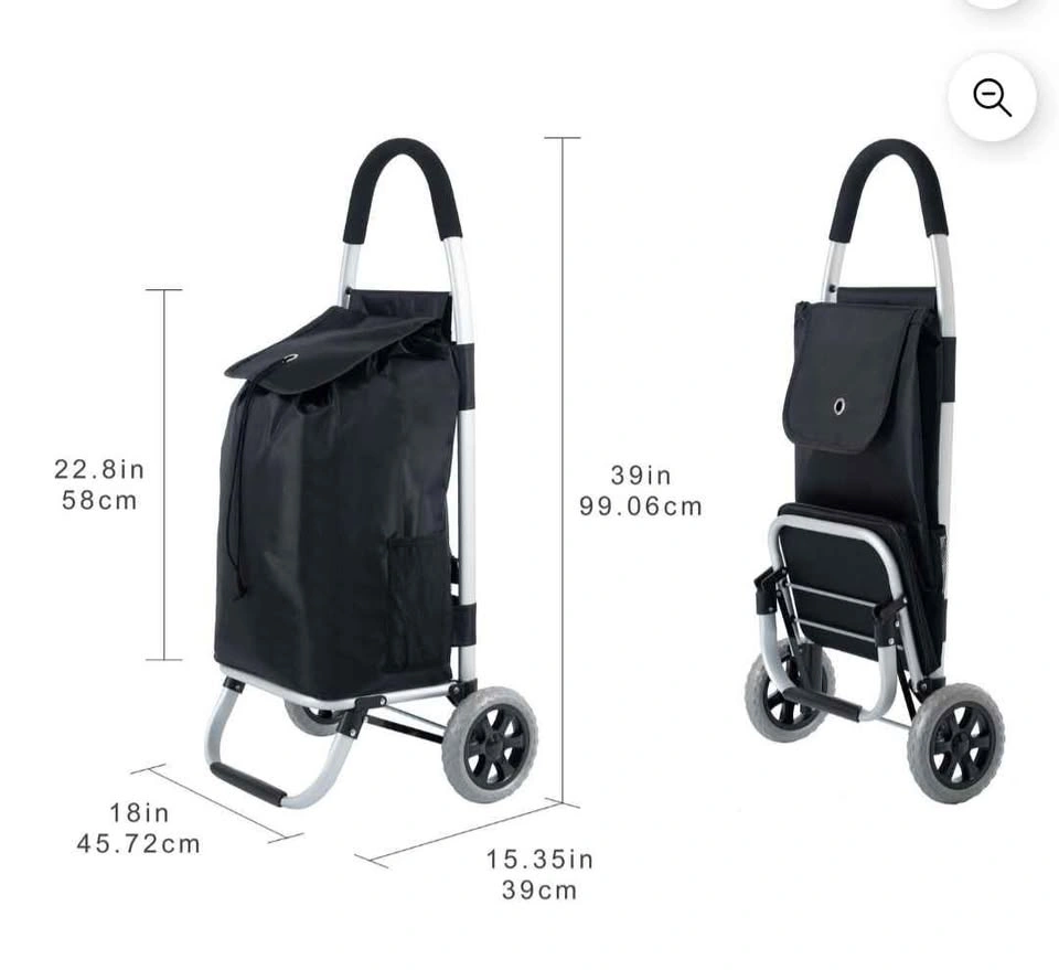 Mainstays Shopping Cart with Aluminum Frame - photo 2