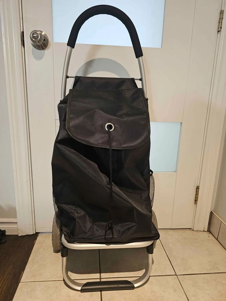 Mainstays Shopping Cart with Aluminum Frame - photo 4
