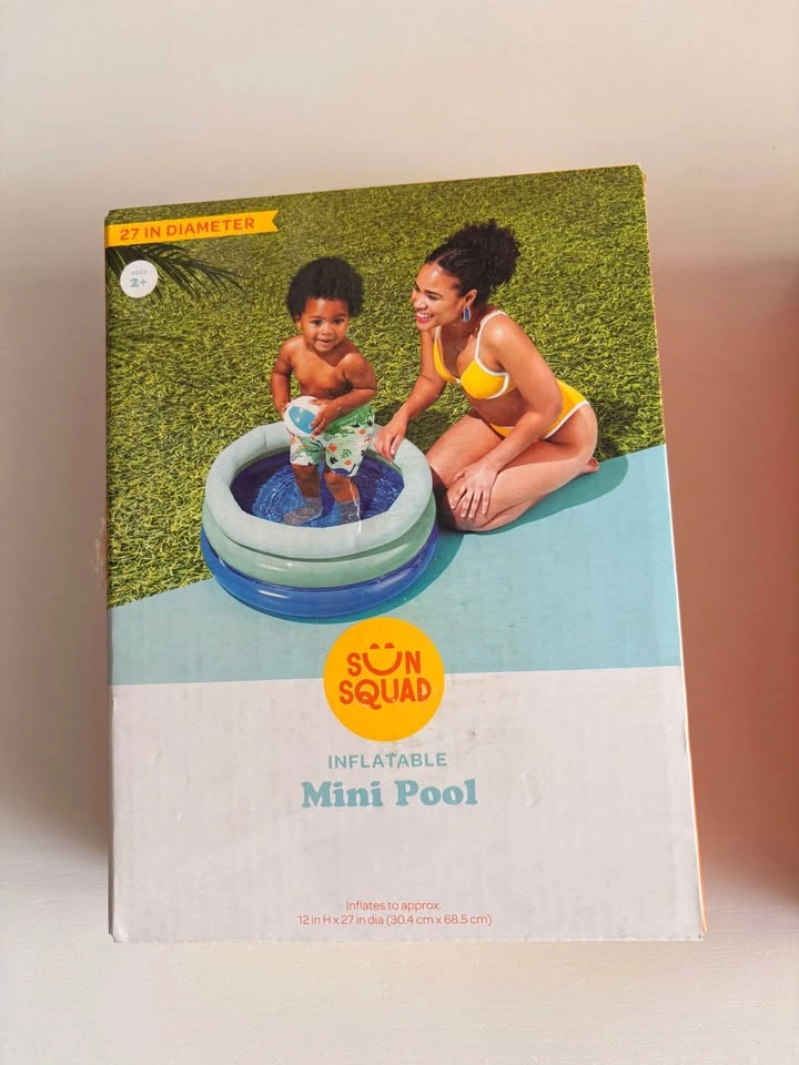 2 Sun Squad 27” Inflatable Mini Pool - New Open Box - photo 3