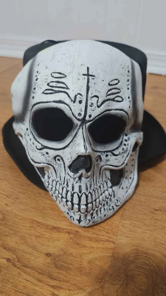 Costume- Día de los muertos (Sugar Skull Skeleton Half Mask and - photo 2