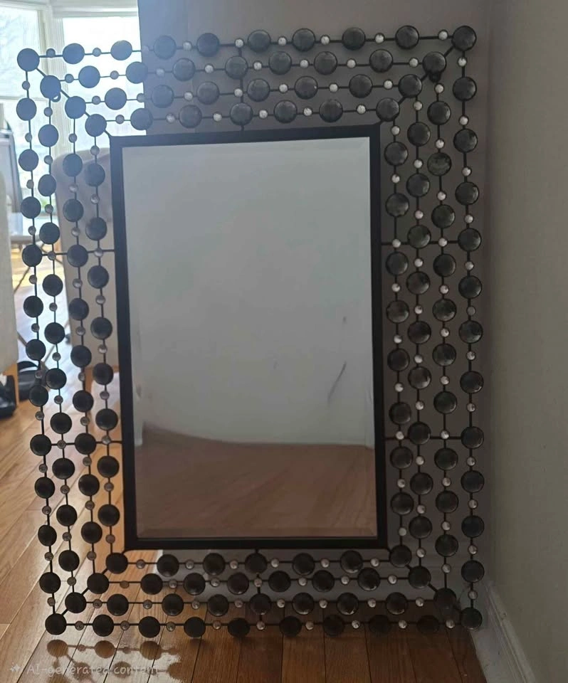 Mirror with Studded Frame - photo 3