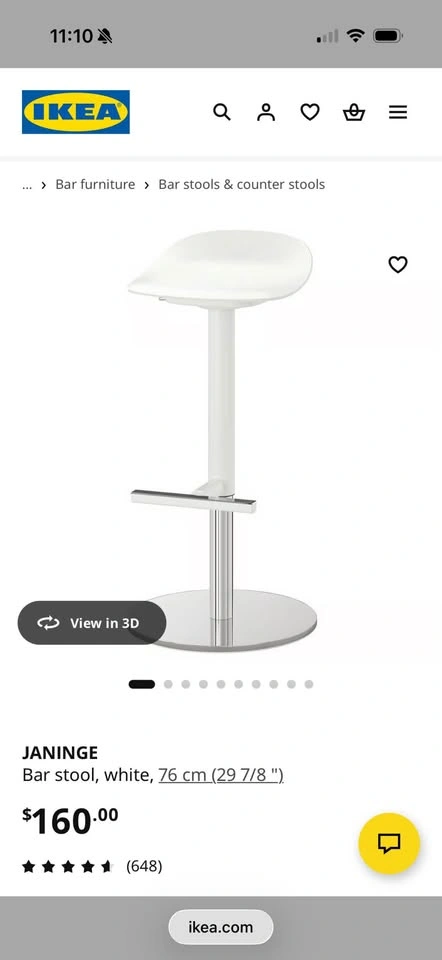 Ikea 2x Janinge Bar Stools - photo 3