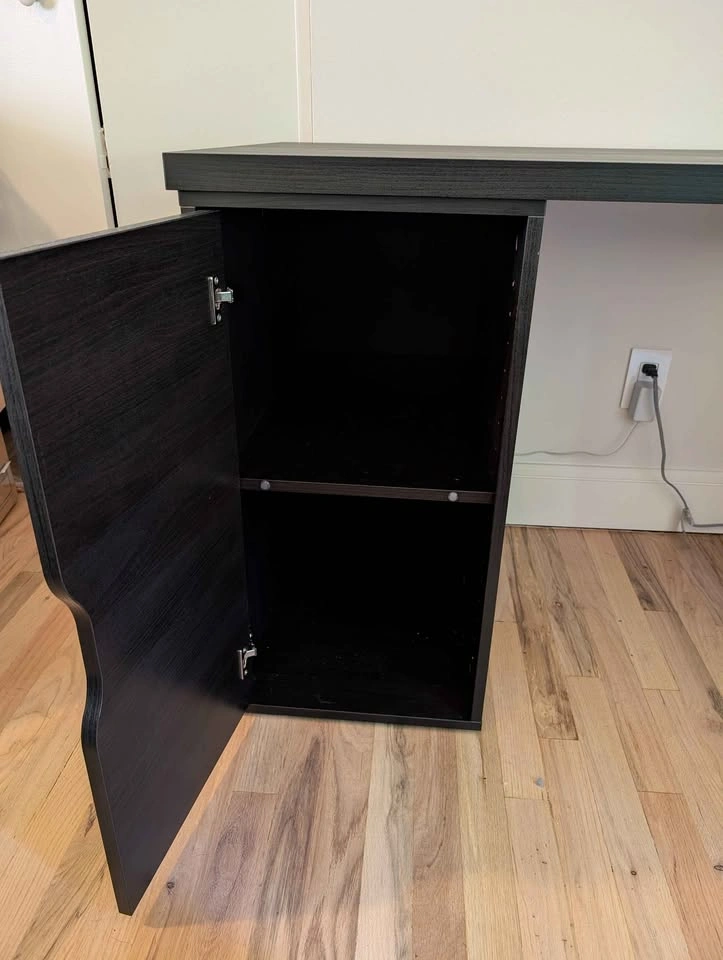 IKEA Alex / Lagkapten Black Desk with Drawers - photo 3