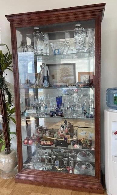 Mahogany Glass Curio