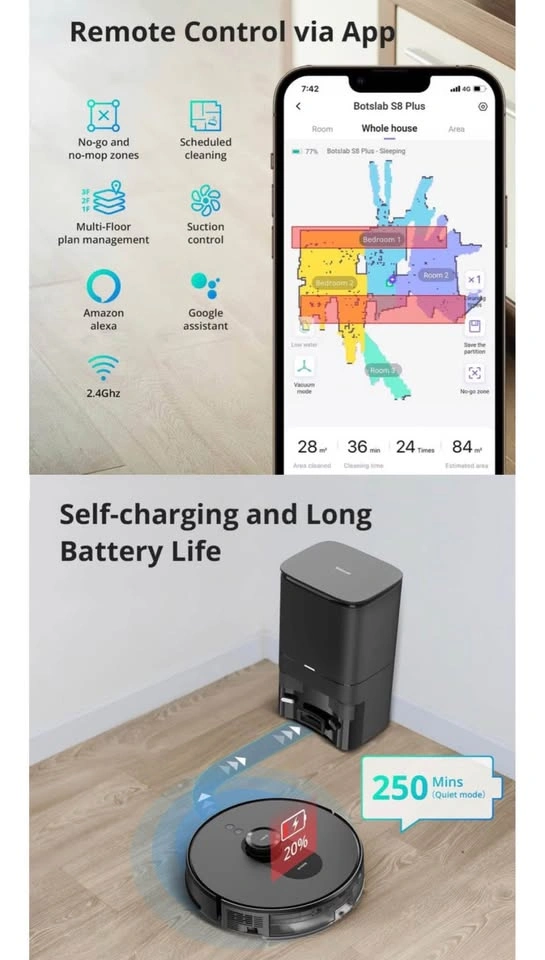 BotsLab S8 Plus Robot Vacuum & Mop - photo 5