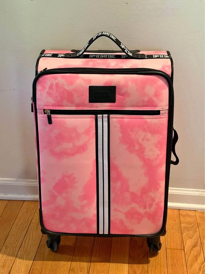 Victoria’s Secret Pink Tie-Dye Rolling Luggage Suitcase
