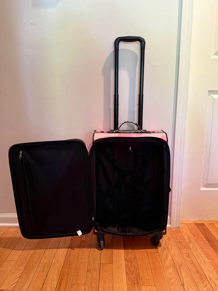 Victoria’s Secret Pink Tie-Dye Rolling Luggage Suitcase - photo 5