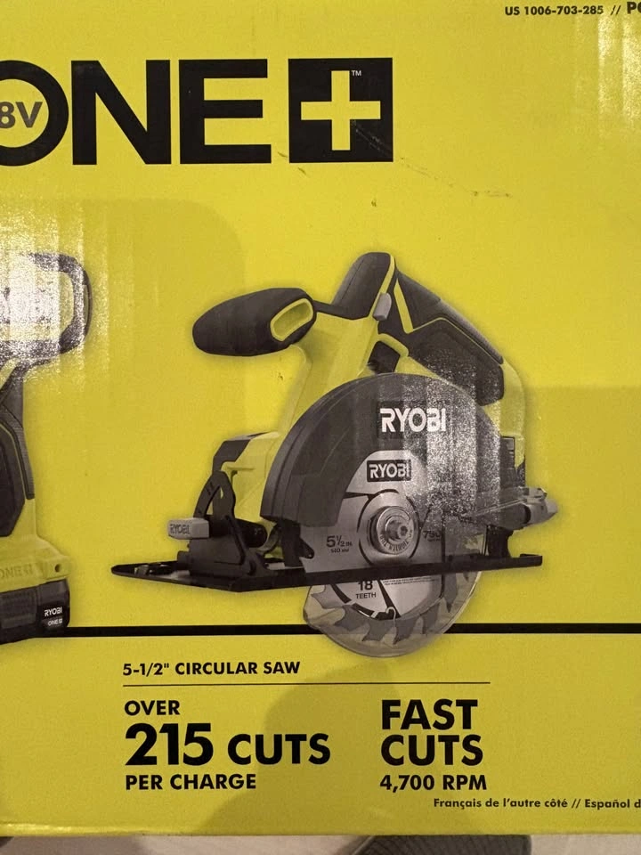 BRAND NEW RYOBI ONE+ 18V Cordless 5 1/2 in. Circular Saw (Tool O - photo 3