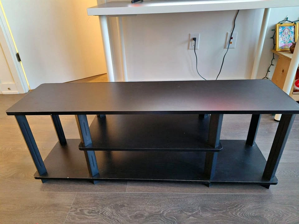 Black TV stand