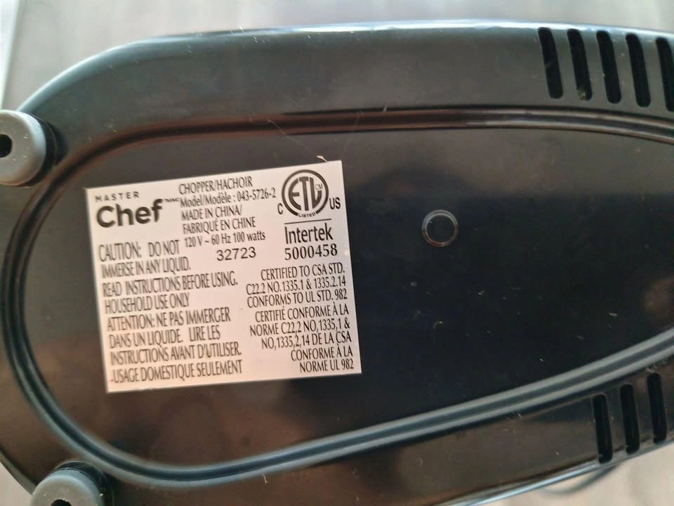 Master Chef Black Food Chopper - photo 4