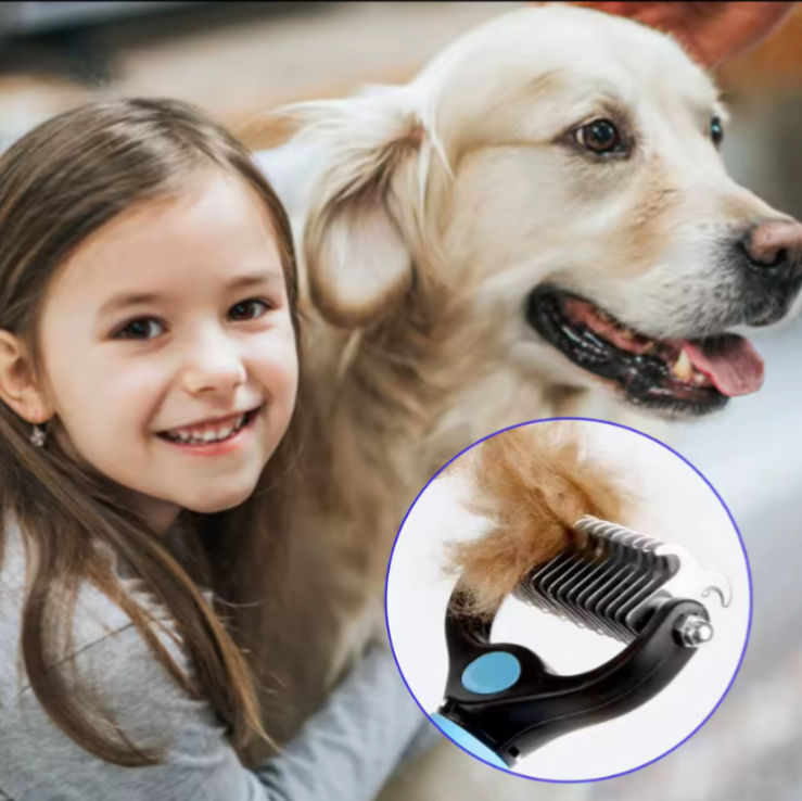 Pet Deshedding Brush for Dogs & Cats - photo 2