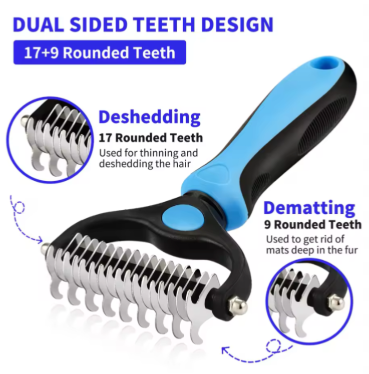 Pet Deshedding Brush for Dogs & Cats - photo 5