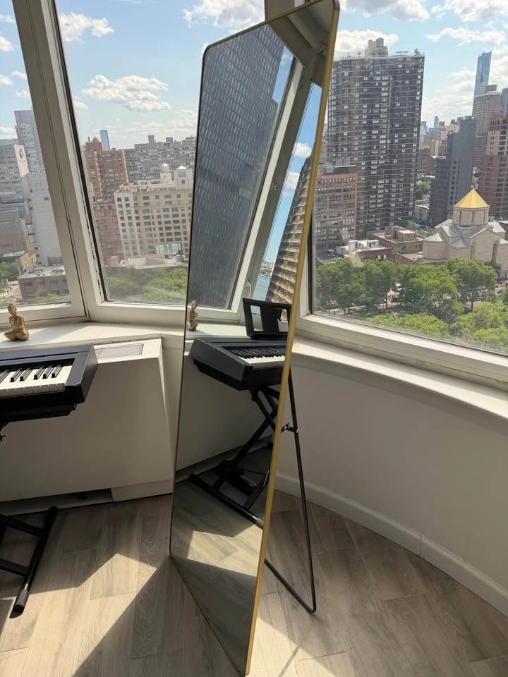 Full Length Floor Mirror – 66”x23” Gold Frame - photo 2