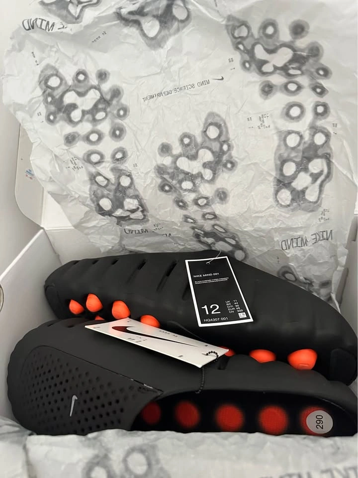 Nike Mind 001 Black Size 12 - Brand New w/ Box - photo 2