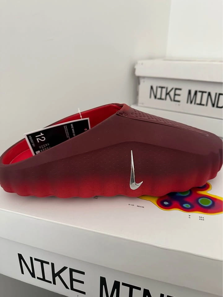 Nike Mind 001 Clogs "Team Red/Chrome" - Size 12 - photo 3