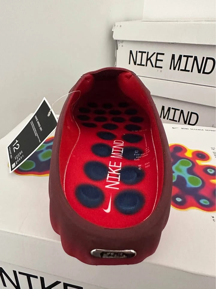 Nike Mind 001 Clogs "Team Red/Chrome" - Size 12 - photo 4