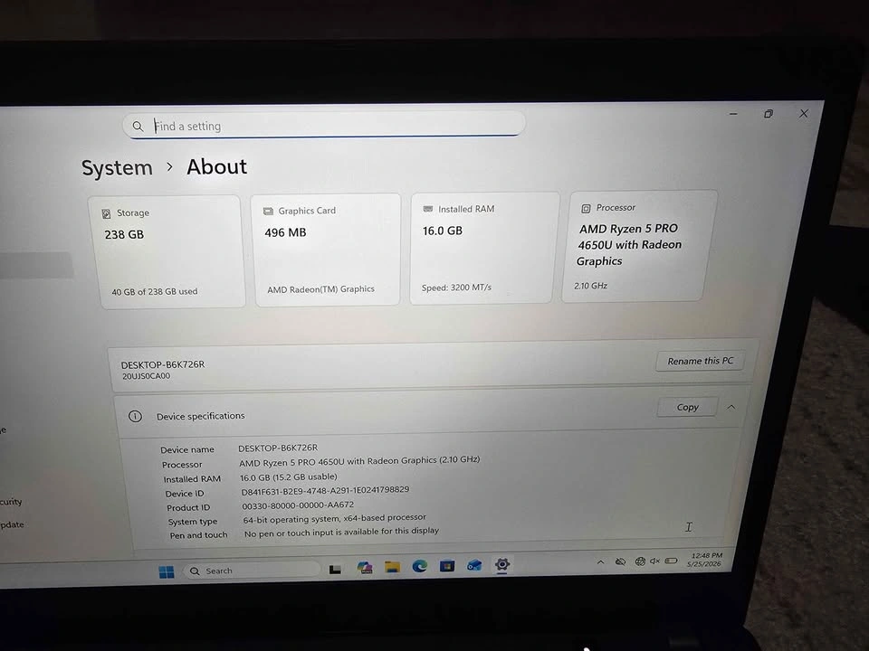 Lenovo ThinkPad T14s Ryzen 5 PRO 16GB RAM SSD Business Ultrabook - photo 4