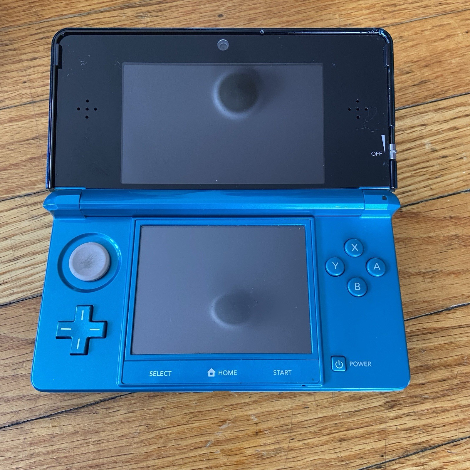 LOT Nintendo 3DS Aqua Blue Teal + Case + x7 Games - photo 5