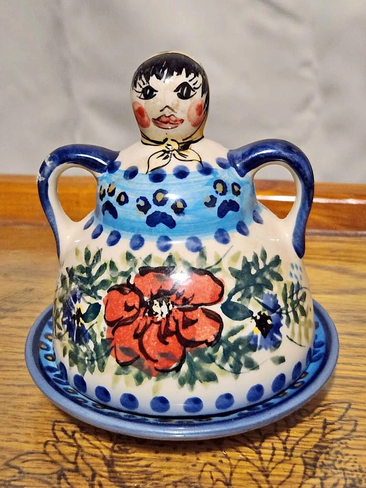 Vintage Cer-raf Unikat Polish Lady Dish