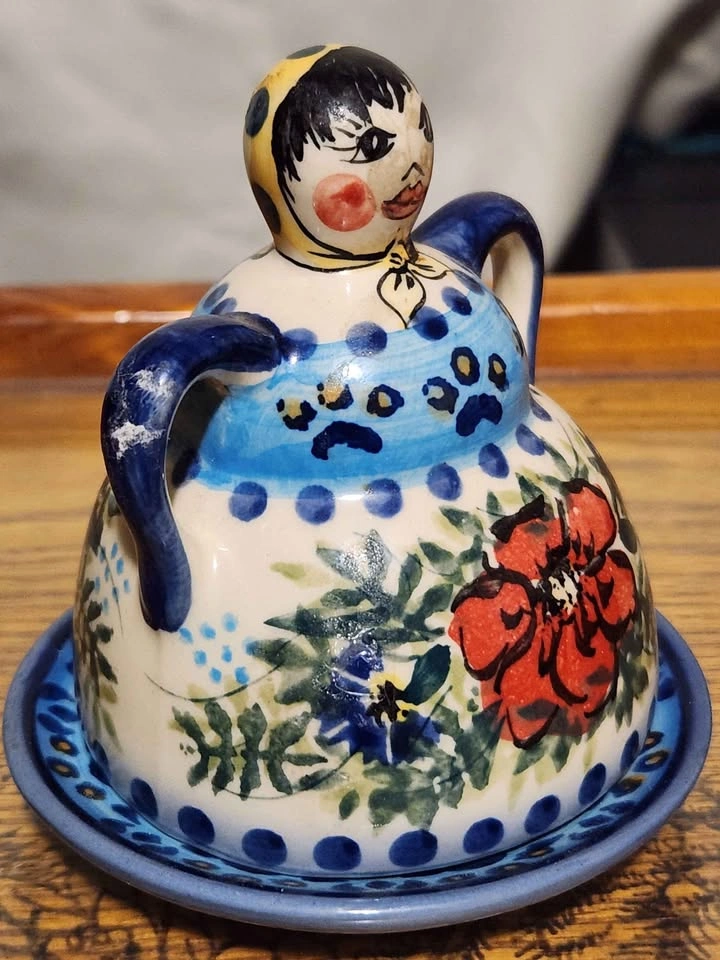 Vintage Cer-raf Unikat Polish Lady Dish - photo 4