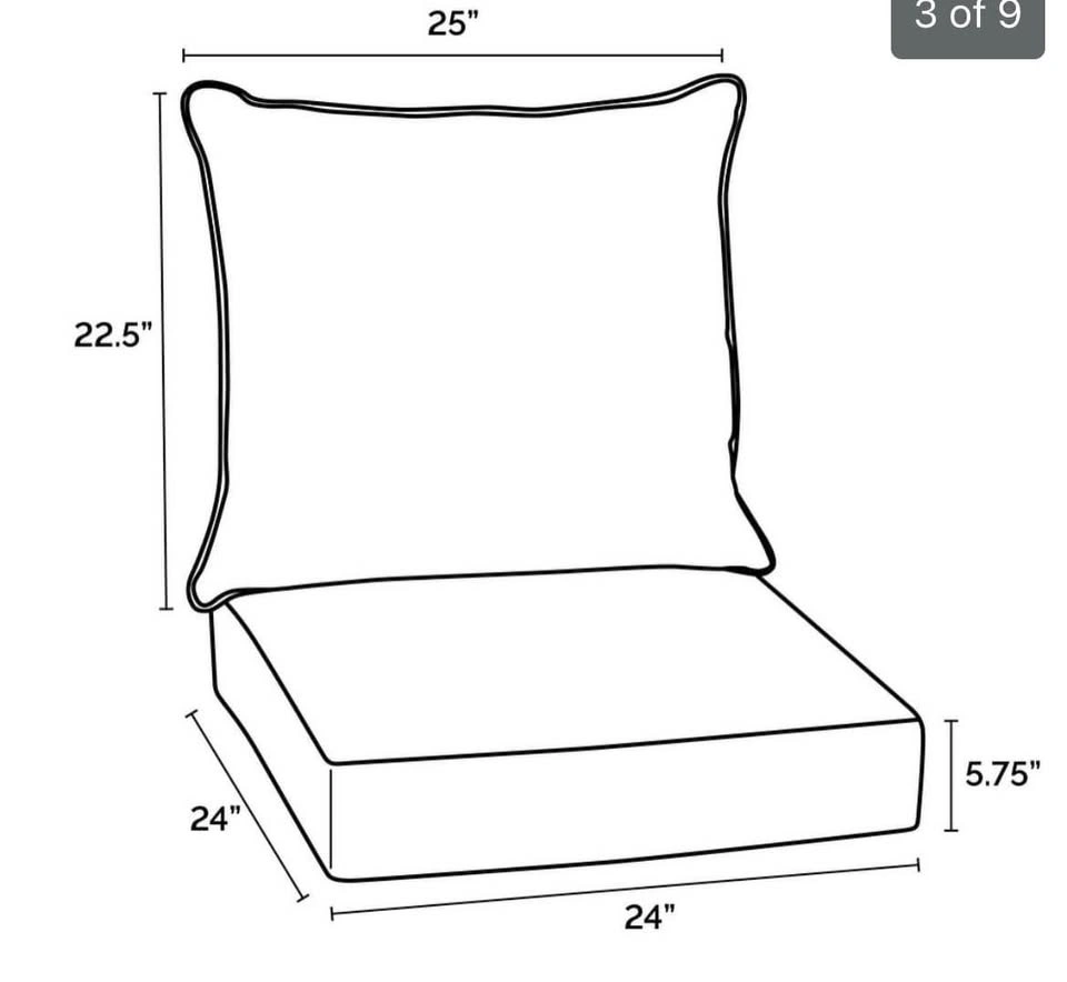 Patio Chair Cushions Set Of Two - photo 2