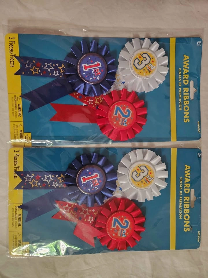 First, Second, and Third Place Ribbons - 2 Packs - photo 2