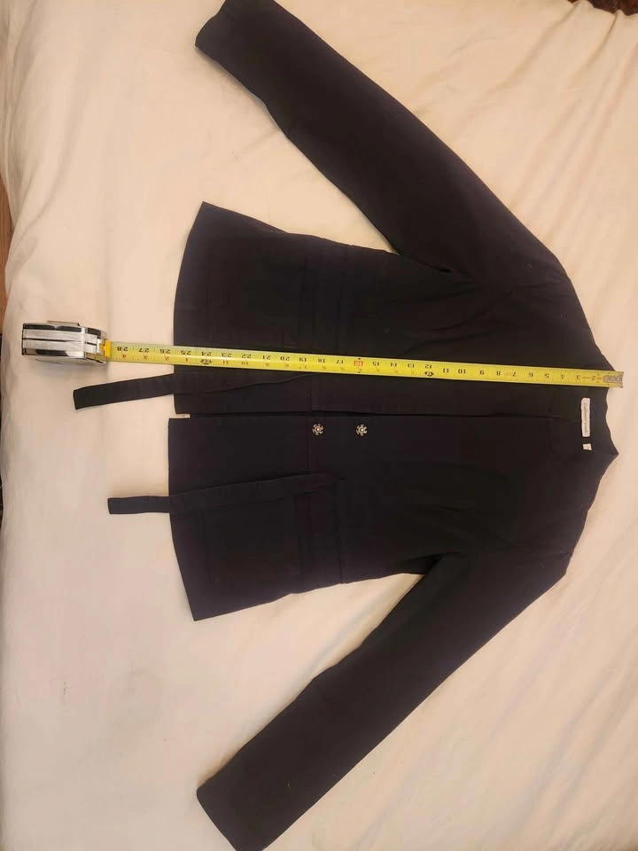 Black Cotton Jacket Coldwater Creek Size 8 (Fits like 6) - photo 3