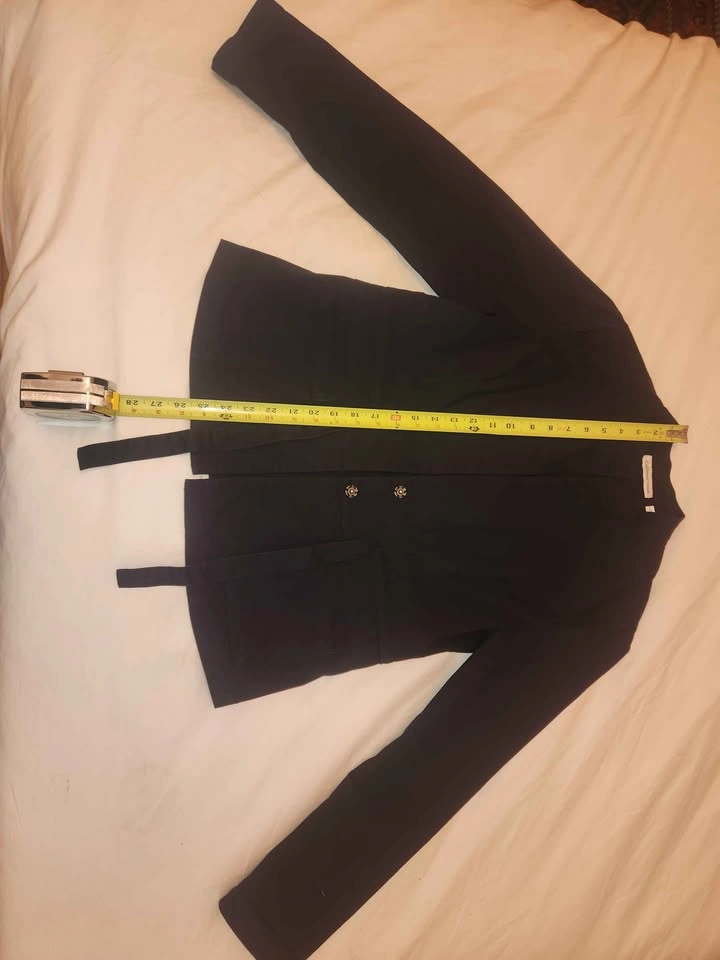 Black Cotton Jacket Coldwater Creek Size 8 (Fits like 6) - photo 4