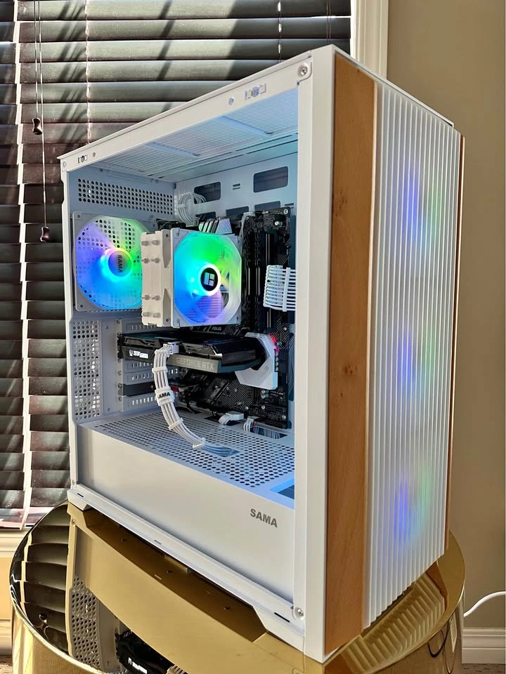 CUSTOM WHITE GAMING PC - RTX 3060Ti + Ryzen 5 3600