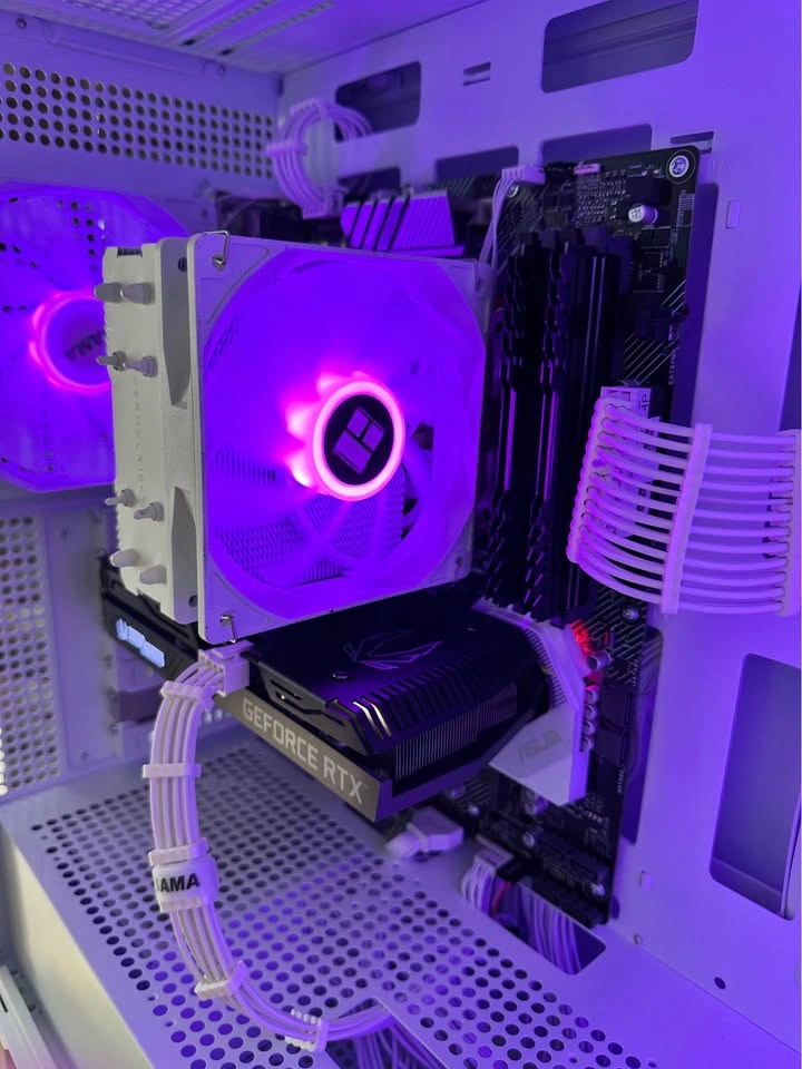 CUSTOM WHITE GAMING PC - RTX 3060Ti + Ryzen 5 3600 - photo 2