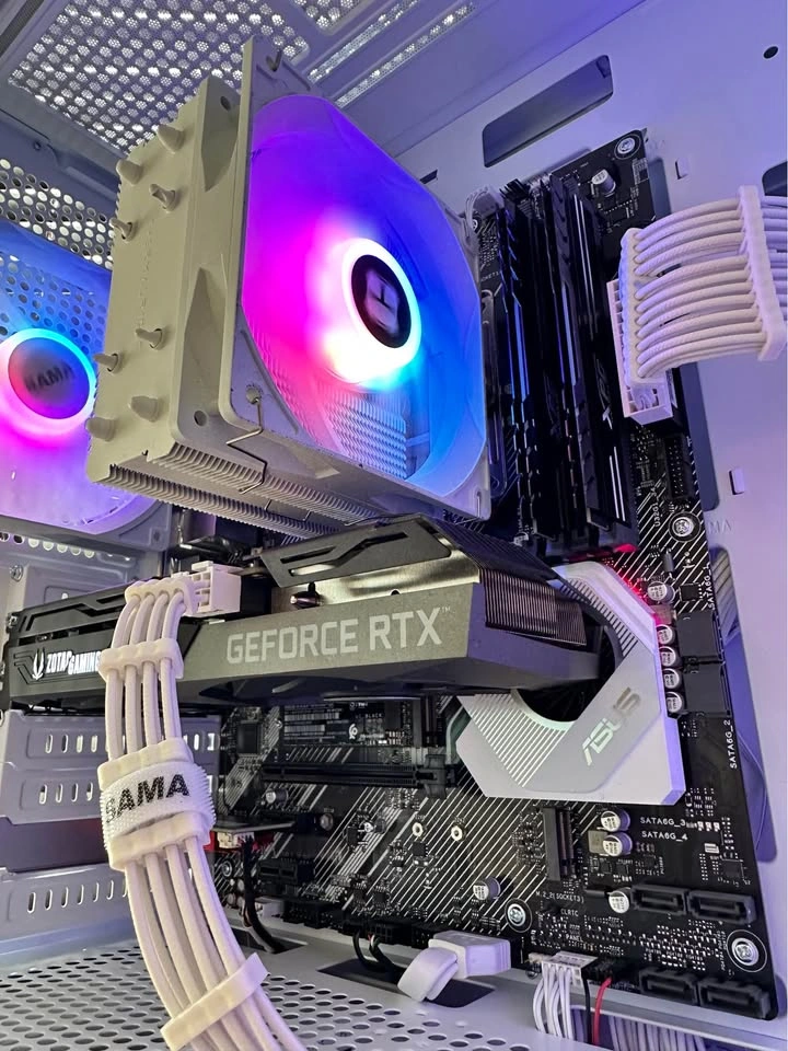 CUSTOM WHITE GAMING PC - RTX 3060Ti + Ryzen 5 3600 - photo 4