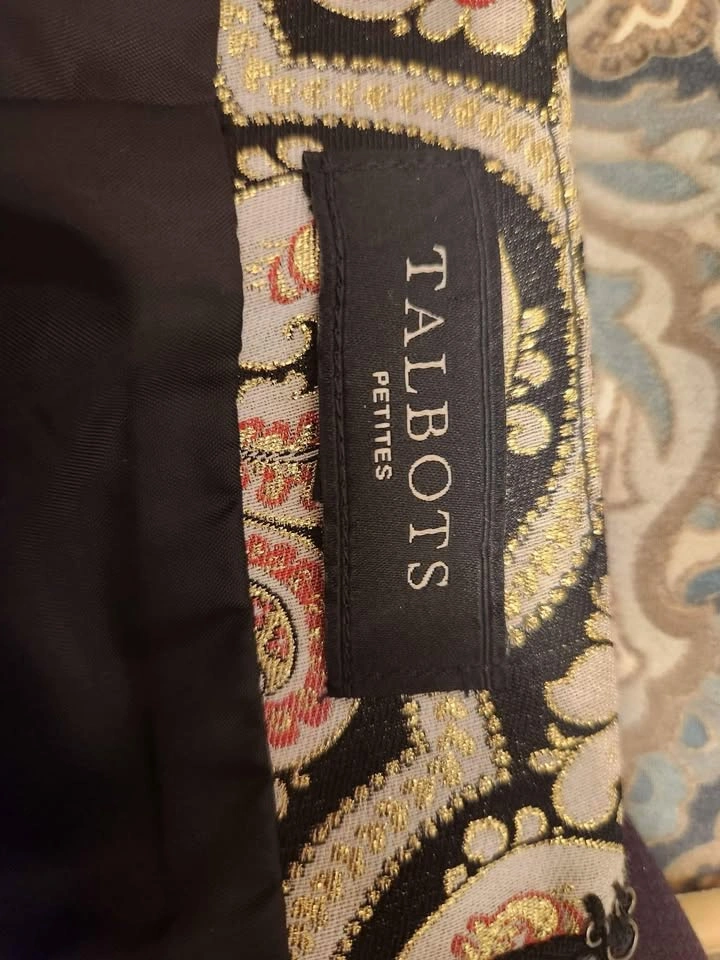 Talbot's Brocade Metallic Skirt Size 6 - photo 3