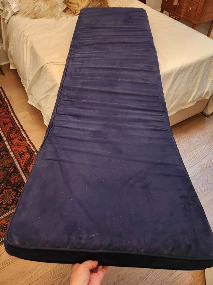 Blue cushion 78in × 23in × 3in - photo 2